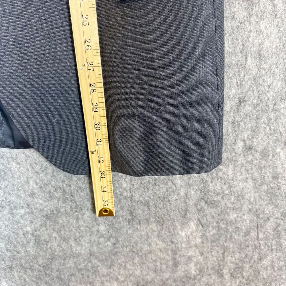 Jos A Bank 48L Gray Hopsack 100% Wool Mens Blazer Suit Jacker Sport Coat